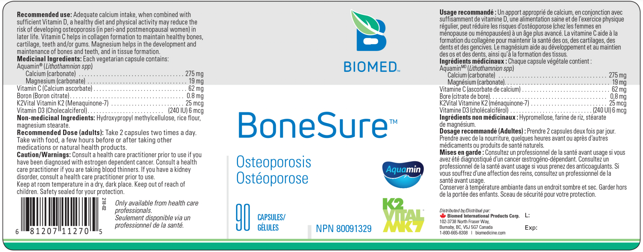 BoneSure - 90 Tablets